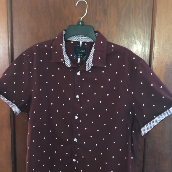 Denim Flower Skull Shirt 